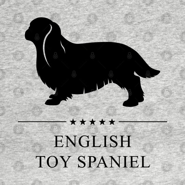 English Toy Spaniel Black Silhouette by millersye